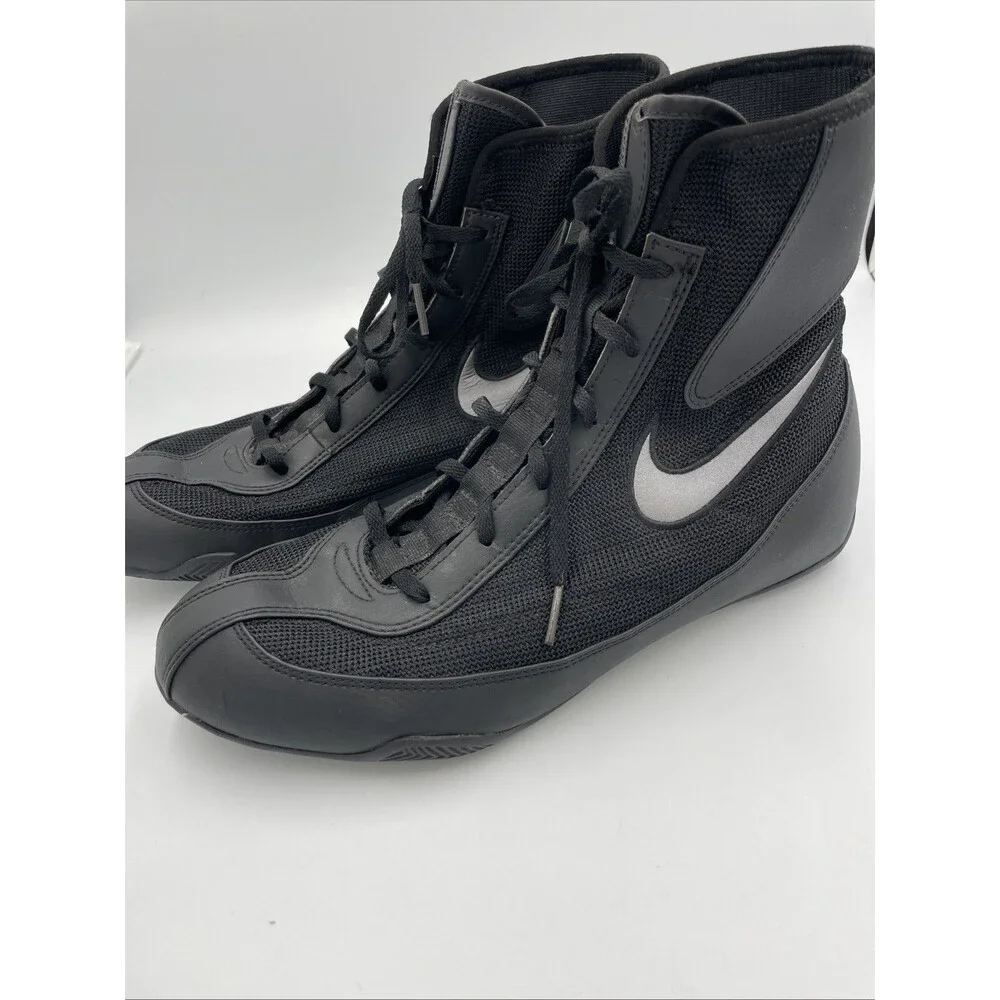 Nike Boxing Shoes Machomai 2 Mens Size 10.5 Black Boxing MMA Like New
